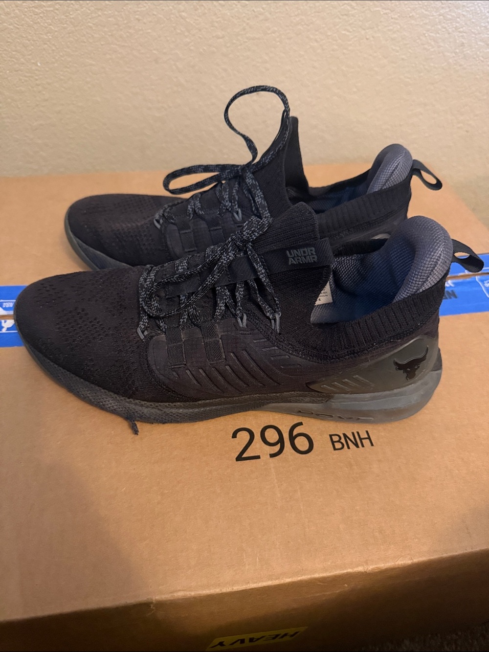 Project Rock Under Armour Men's Black Athletic Training Shoes